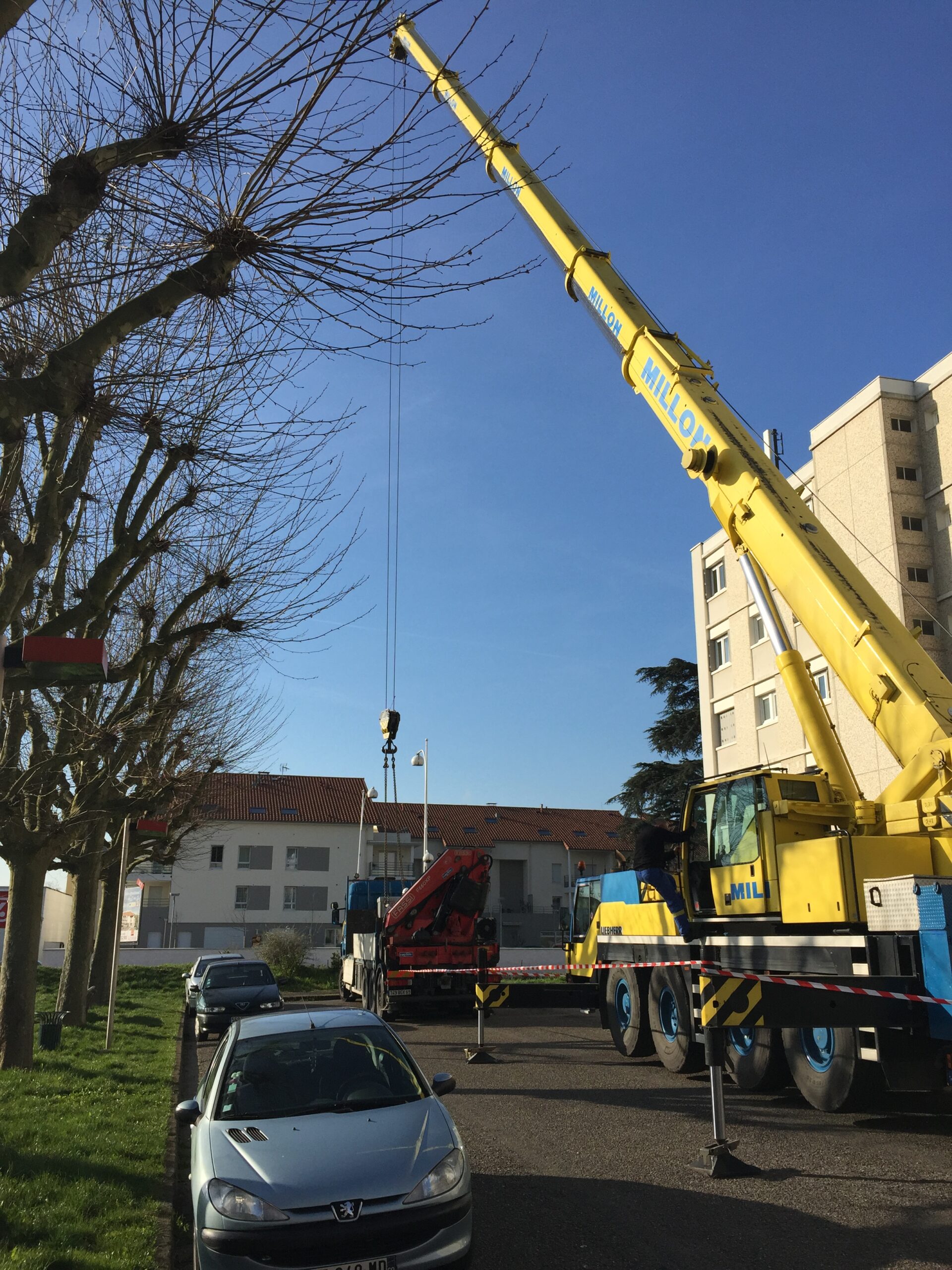 Intervention logistique technique pour une installation 4G à Beynost